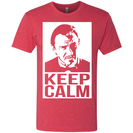 T-Shirts Vintage Red / Small Keep Calm Mr. Wolf Men's Triblend T-Shirt