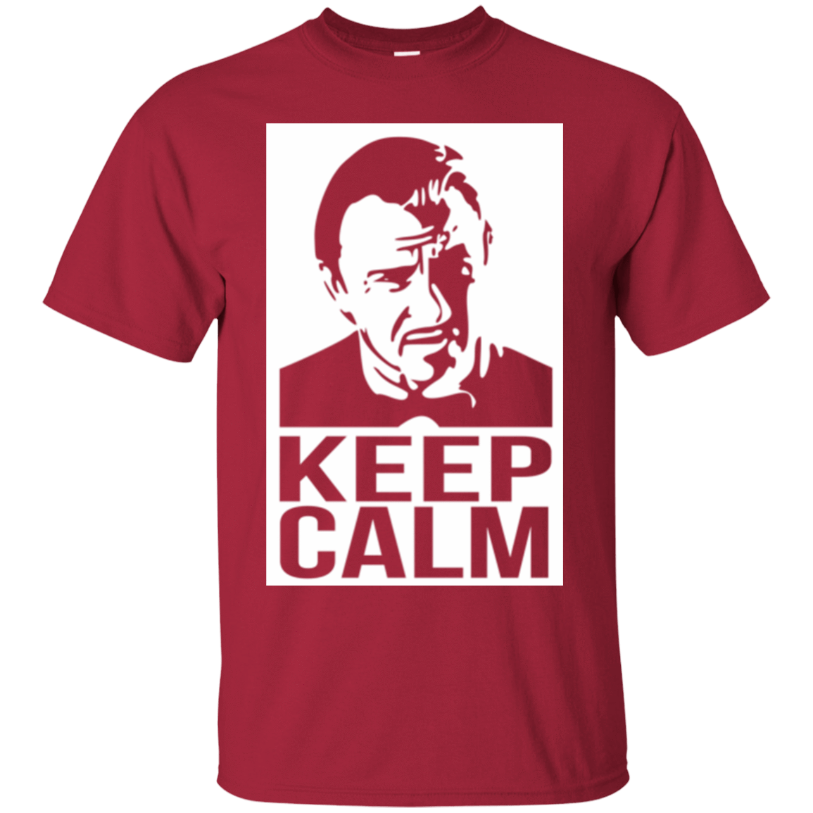 T-Shirts Cardinal / Small Keep Calm Mr. Wolf T-Shirt