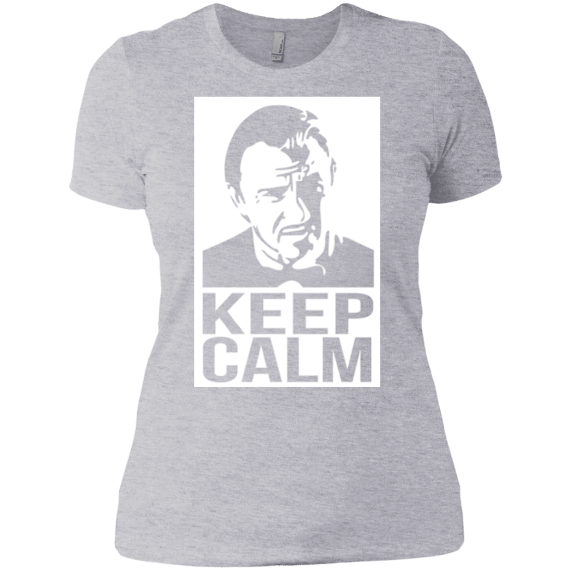 T-Shirts Heather Grey / X-Small Keep Calm Mr. Wolf Women's Premium T-Shirt