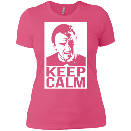 T-Shirts Hot Pink / X-Small Keep Calm Mr. Wolf Women's Premium T-Shirt