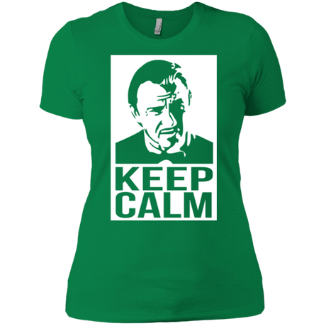 T-Shirts Kelly Green / X-Small Keep Calm Mr. Wolf Women's Premium T-Shirt