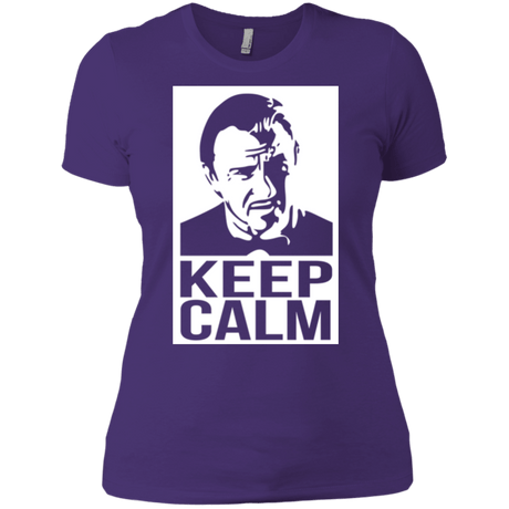 T-Shirts Purple / X-Small Keep Calm Mr. Wolf Women's Premium T-Shirt