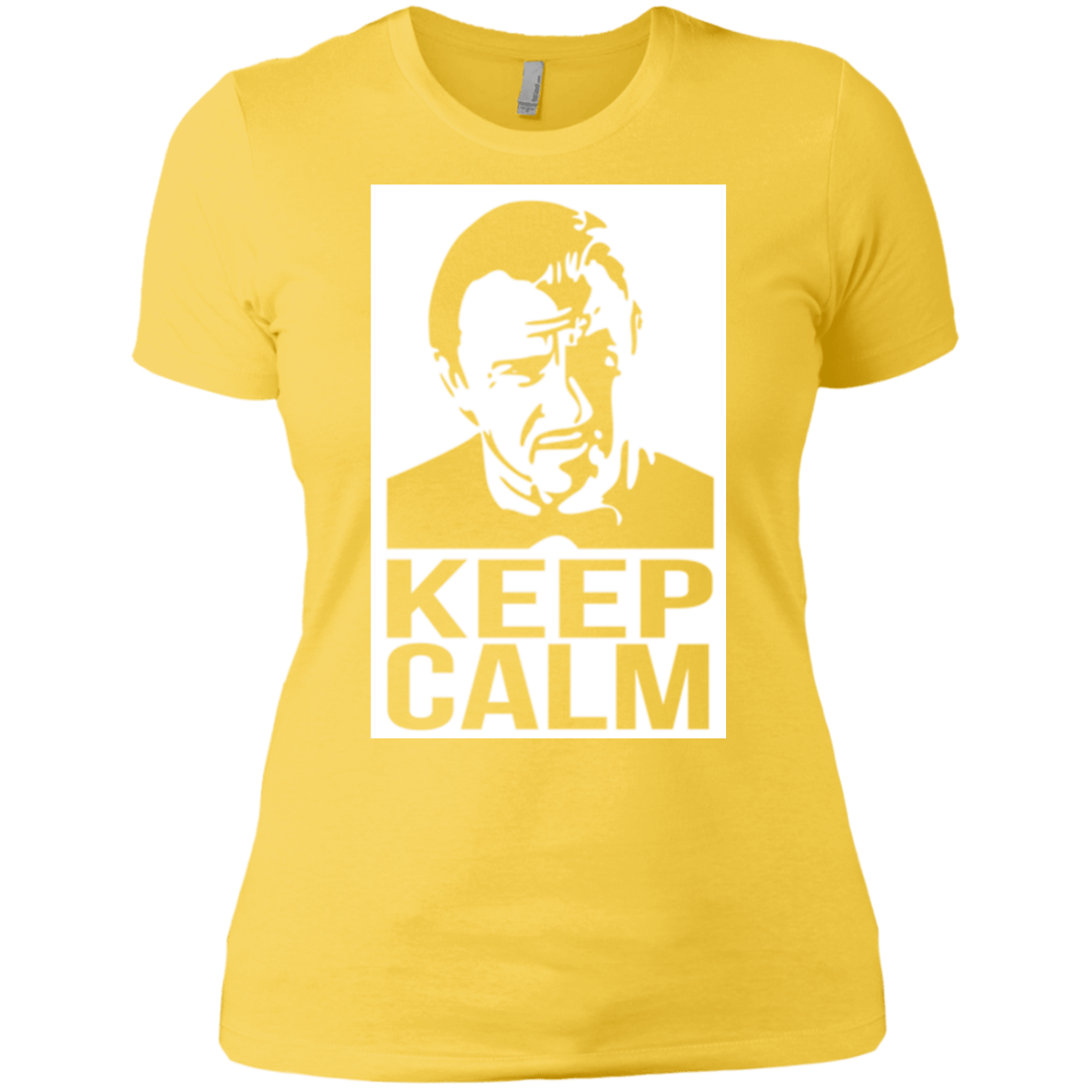 T-Shirts Vibrant Yellow / X-Small Keep Calm Mr. Wolf Women's Premium T-Shirt