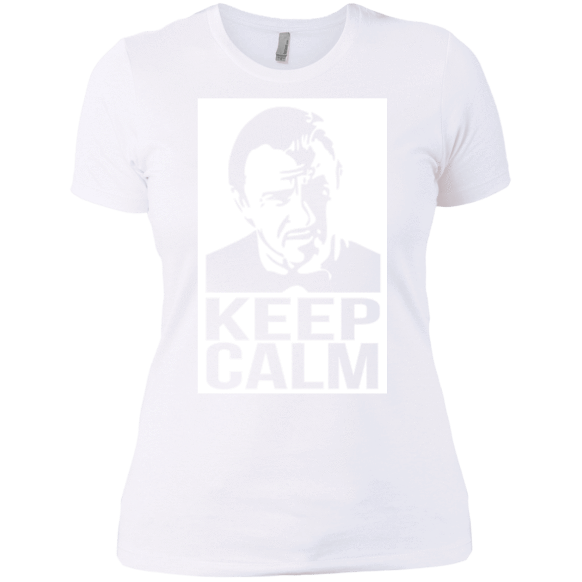 T-Shirts White / X-Small Keep Calm Mr. Wolf Women's Premium T-Shirt