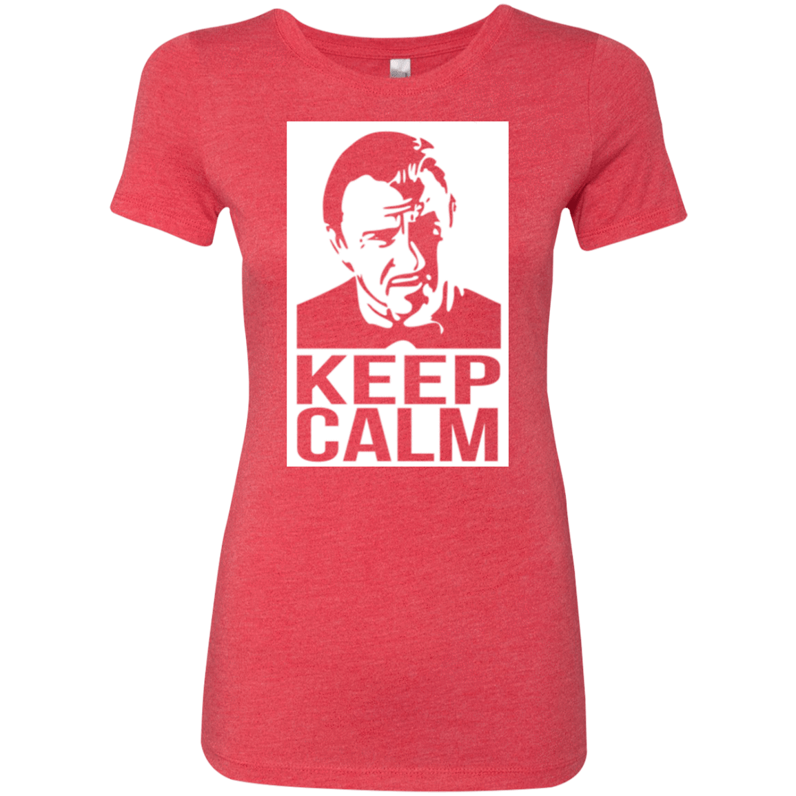T-Shirts Vintage Red / Small Keep Calm Mr. Wolf Women's Triblend T-Shirt