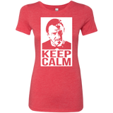 T-Shirts Vintage Red / Small Keep Calm Mr. Wolf Women's Triblend T-Shirt