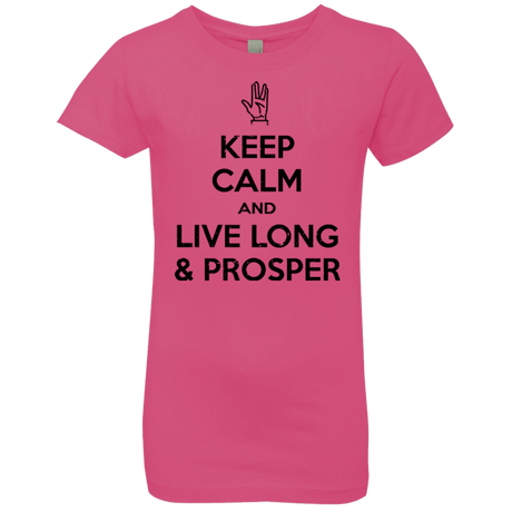 T-Shirts Hot Pink / YXS Keep calm prosper Girls Premium T-Shirt