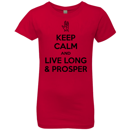 T-Shirts Red / YXS Keep calm prosper Girls Premium T-Shirt
