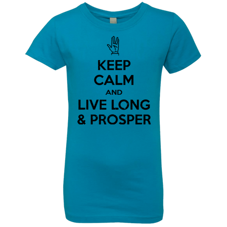 T-Shirts Turquoise / YXS Keep calm prosper Girls Premium T-Shirt