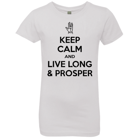 T-Shirts White / YXS Keep calm prosper Girls Premium T-Shirt