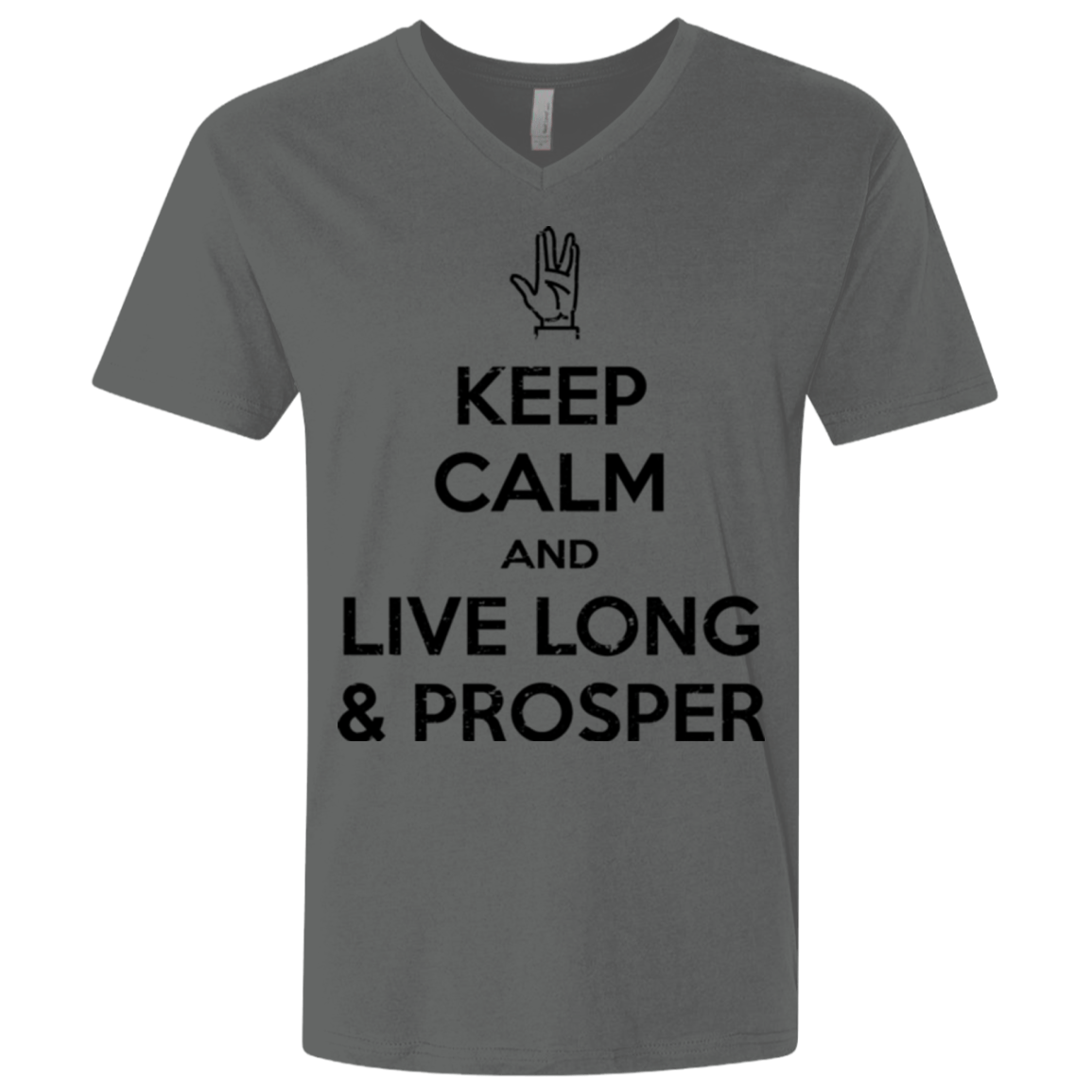 T-Shirts Heavy Metal / X-Small Keep calm prosper Men's Premium V-Neck