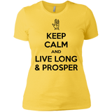 T-Shirts Vibrant Yellow / X-Small Keep calm prosper Women's Premium T-Shirt