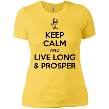 T-Shirts Vibrant Yellow / X-Small Keep calm prosper Women's Premium T-Shirt