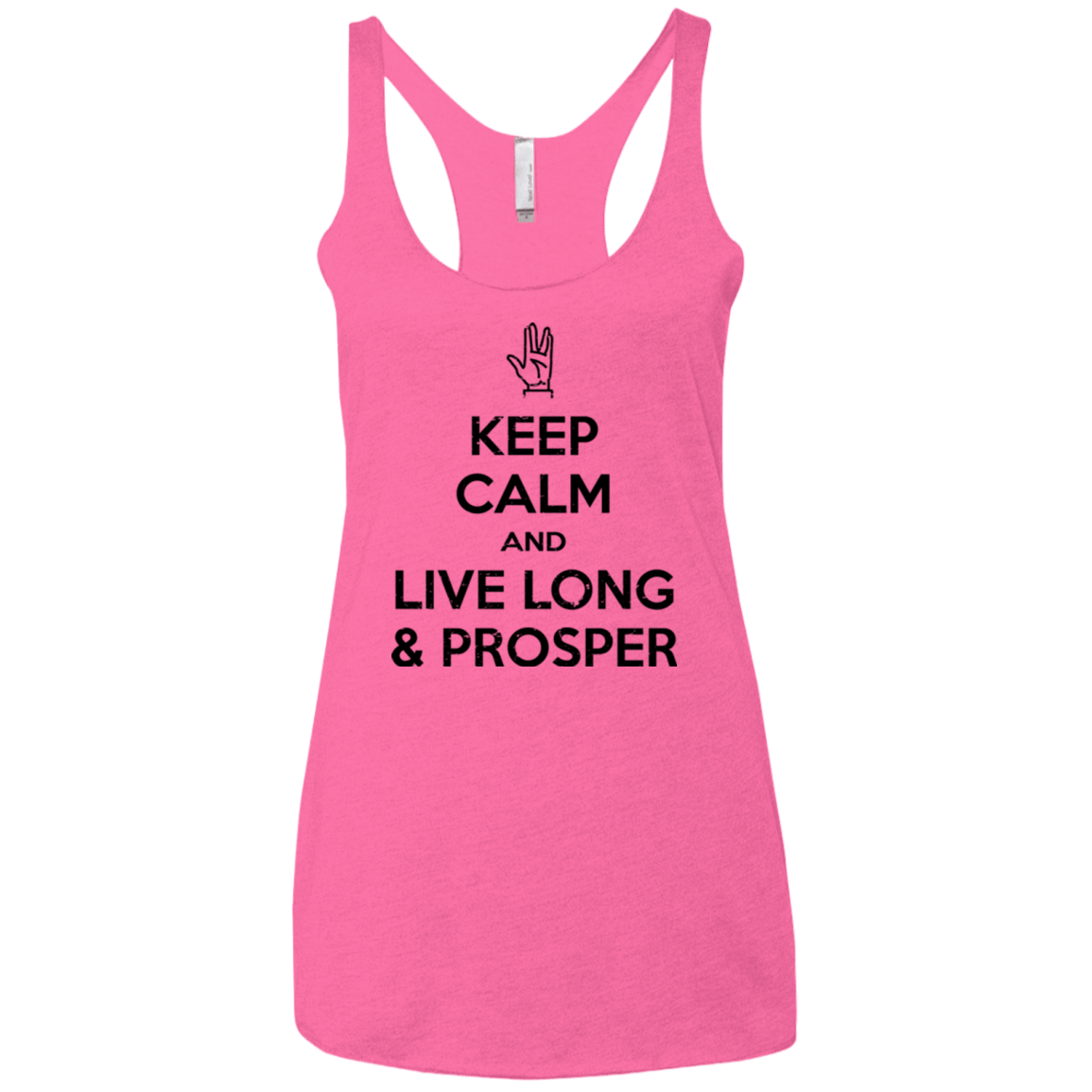 T-Shirts Vintage Pink / X-Small Keep calm prosper Women's Triblend Racerback Tank