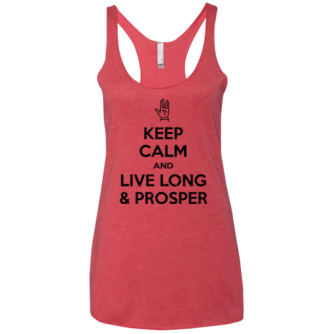 T-Shirts Vintage Red / X-Small Keep calm prosper Women's Triblend Racerback Tank