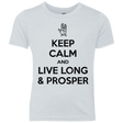 T-Shirts Heather White / YXS Keep calm prosper Youth Triblend T-Shirt