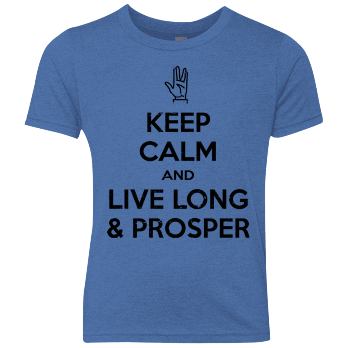 T-Shirts Vintage Royal / YXS Keep calm prosper Youth Triblend T-Shirt