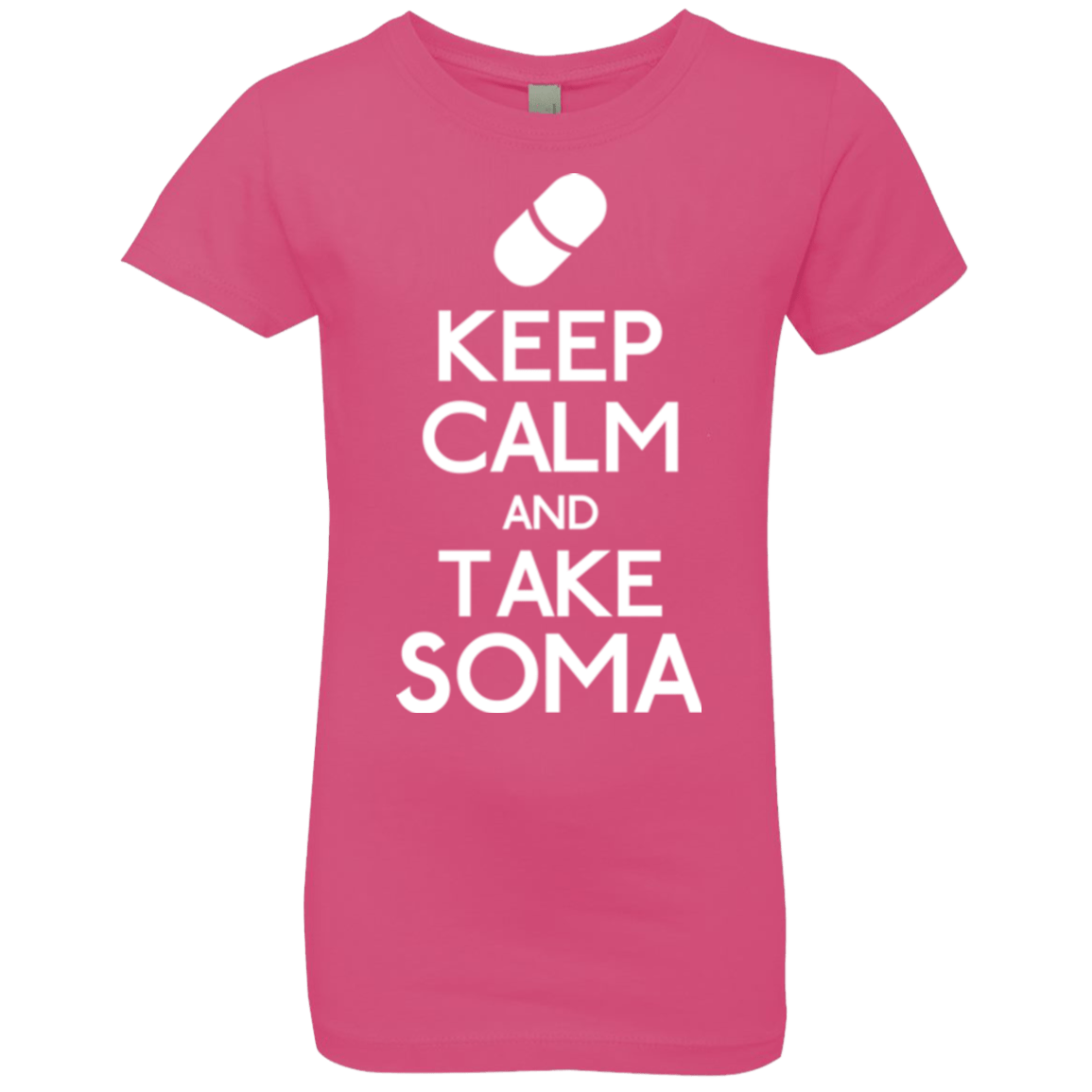 T-Shirts Hot Pink / YXS Keep Calm Soma Girls Premium T-Shirt
