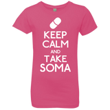 T-Shirts Hot Pink / YXS Keep Calm Soma Girls Premium T-Shirt