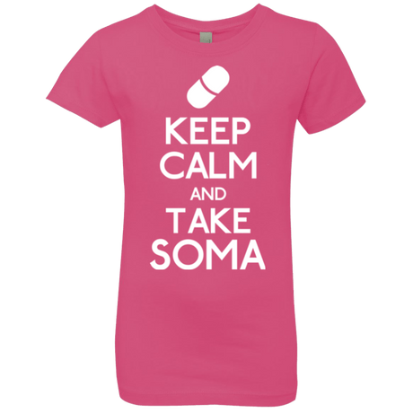 T-Shirts Hot Pink / YXS Keep Calm Soma Girls Premium T-Shirt