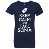 T-Shirts Midnight Navy / YXS Keep Calm Soma Girls Premium T-Shirt
