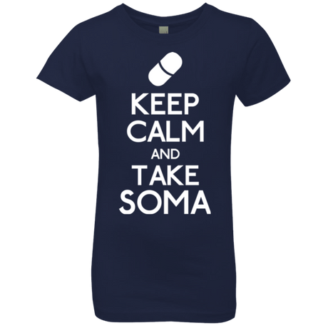 T-Shirts Midnight Navy / YXS Keep Calm Soma Girls Premium T-Shirt
