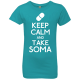 T-Shirts Tahiti Blue / YXS Keep Calm Soma Girls Premium T-Shirt