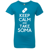 T-Shirts Turquoise / YXS Keep Calm Soma Girls Premium T-Shirt