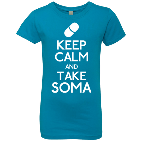 T-Shirts Turquoise / YXS Keep Calm Soma Girls Premium T-Shirt