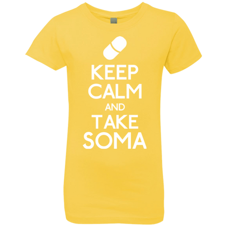 T-Shirts Vibrant Yellow / YXS Keep Calm Soma Girls Premium T-Shirt