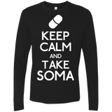 T-Shirts Black / Small Keep Calm Soma Men's Premium Long Sleeve
