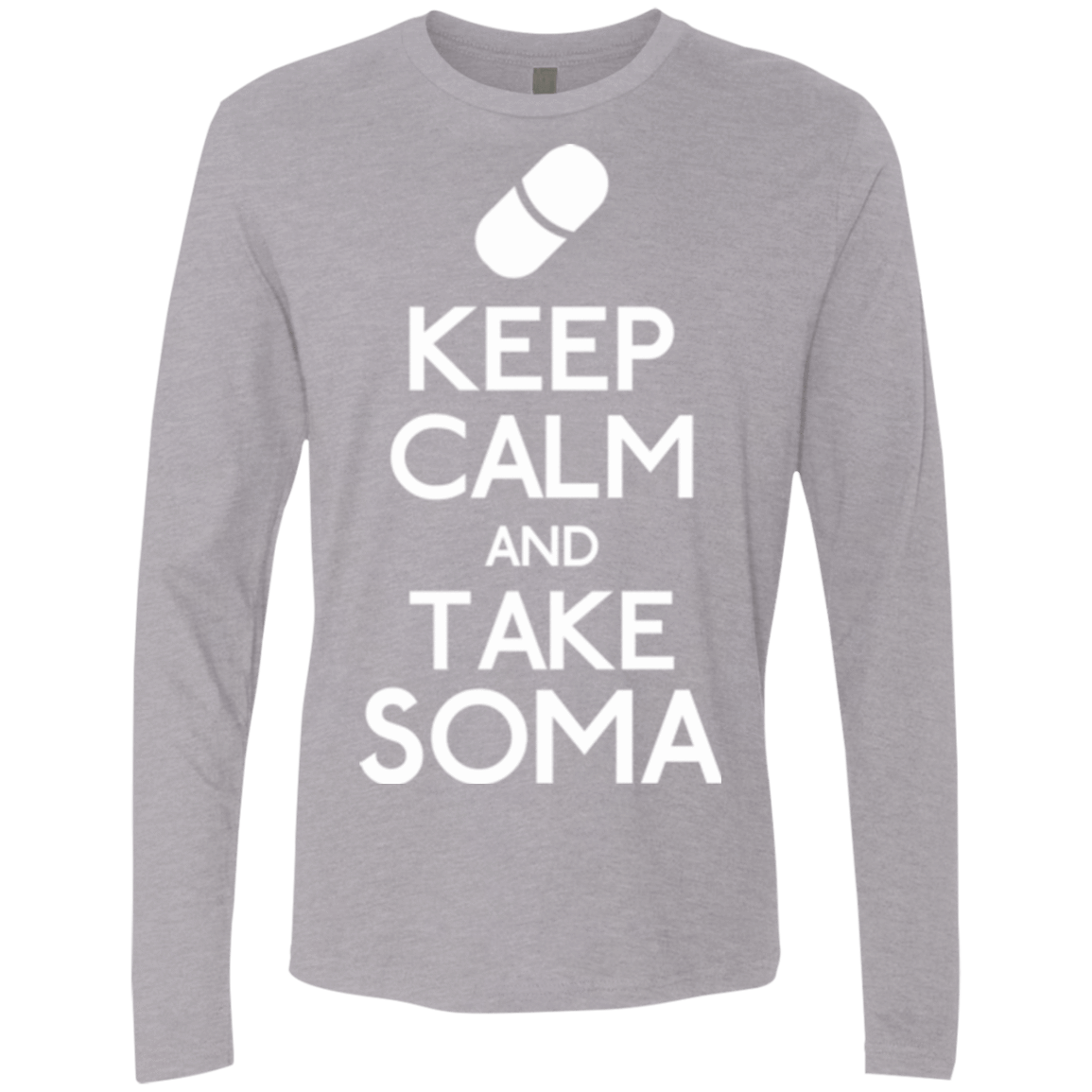 T-Shirts Heather Grey / Small Keep Calm Soma Men's Premium Long Sleeve