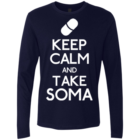 T-Shirts Midnight Navy / Small Keep Calm Soma Men's Premium Long Sleeve