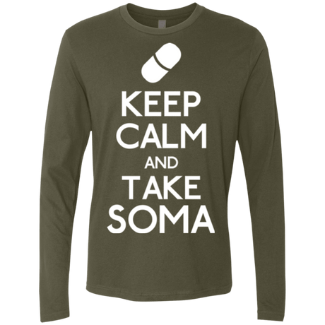 T-Shirts Military Green / Small Keep Calm Soma Men's Premium Long Sleeve
