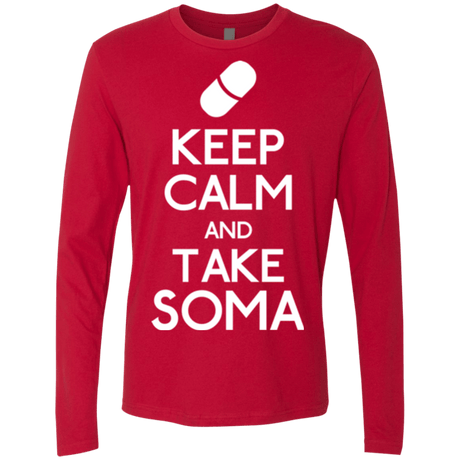 T-Shirts Red / Small Keep Calm Soma Men's Premium Long Sleeve