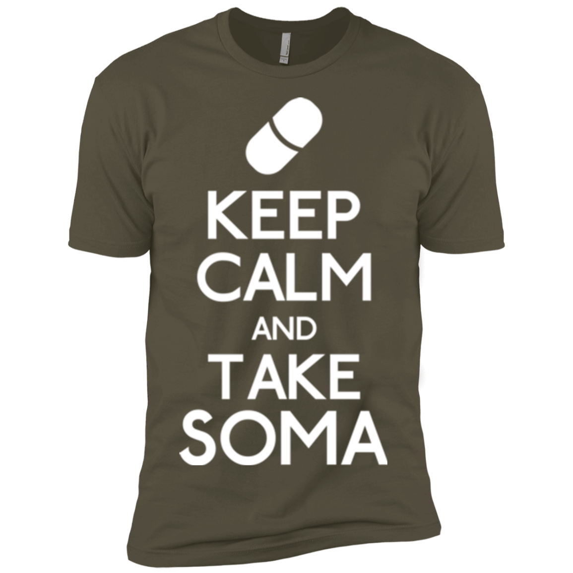 T-Shirts Military Green / X-Small Keep Calm Soma Men's Premium T-Shirt