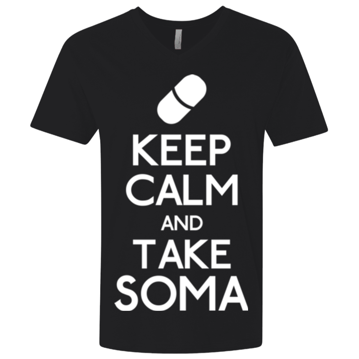 T-Shirts Black / X-Small Keep Calm Soma Men's Premium V-Neck