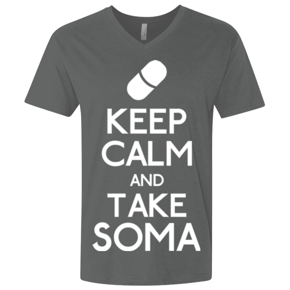 T-Shirts Heavy Metal / X-Small Keep Calm Soma Men's Premium V-Neck