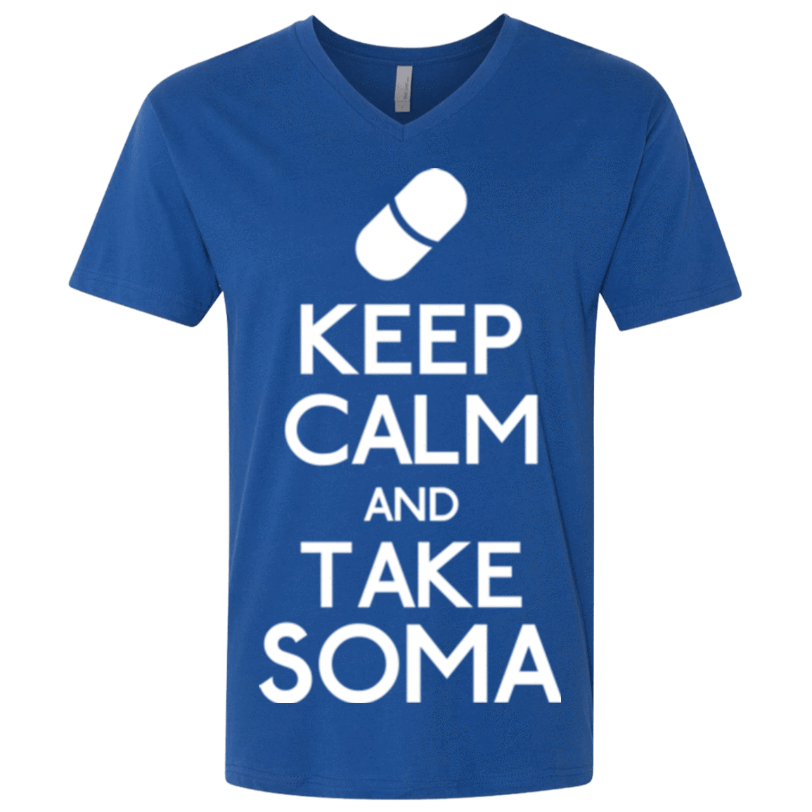 T-Shirts Royal / X-Small Keep Calm Soma Men's Premium V-Neck