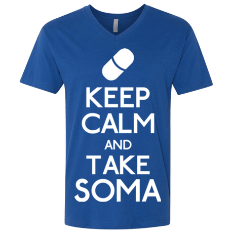 T-Shirts Royal / X-Small Keep Calm Soma Men's Premium V-Neck