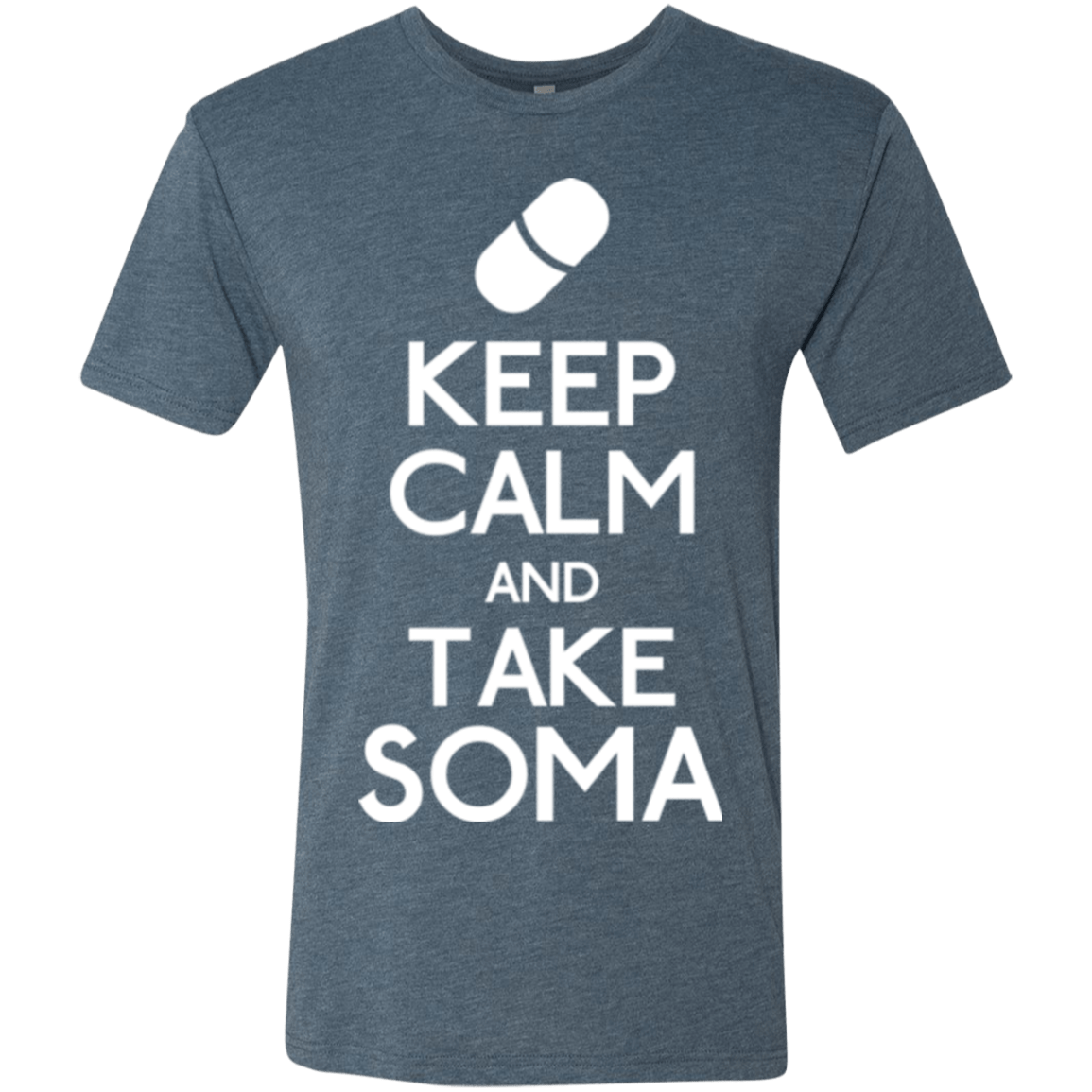 T-Shirts Indigo / Small Keep Calm Soma Men's Triblend T-Shirt