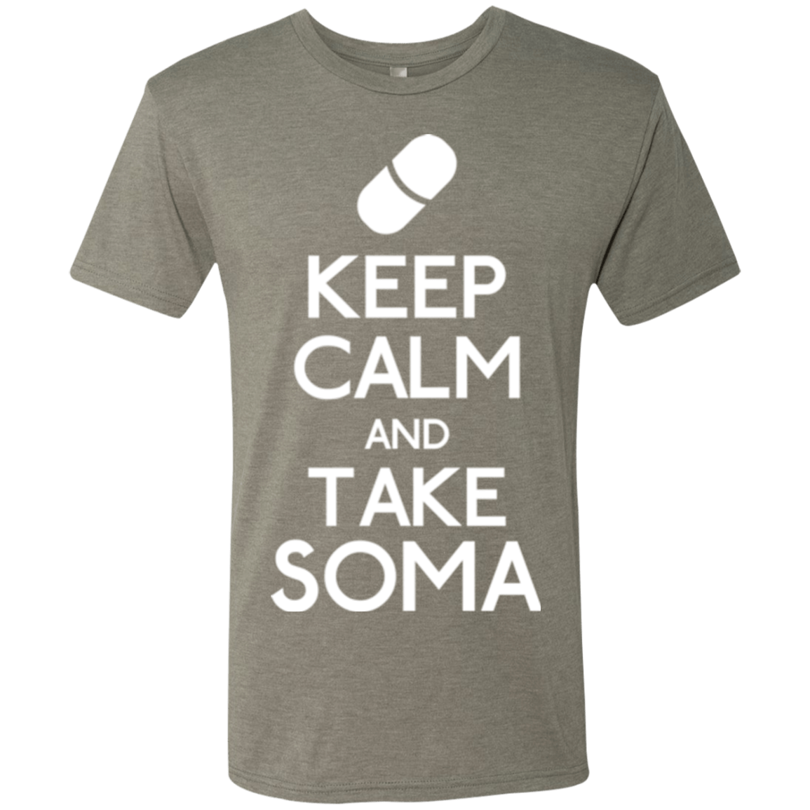 T-Shirts Venetian Grey / Small Keep Calm Soma Men's Triblend T-Shirt