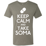 T-Shirts Venetian Grey / Small Keep Calm Soma Men's Triblend T-Shirt