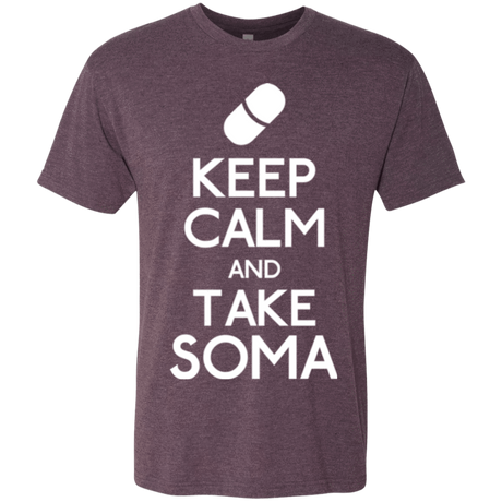T-Shirts Vintage Purple / Small Keep Calm Soma Men's Triblend T-Shirt