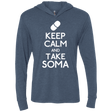 T-Shirts Indigo / X-Small Keep Calm Soma Triblend Long Sleeve Hoodie Tee