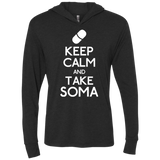 T-Shirts Vintage Black / X-Small Keep Calm Soma Triblend Long Sleeve Hoodie Tee