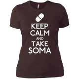 T-Shirts Dark Chocolate / X-Small Keep Calm Soma Women's Premium T-Shirt