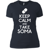 T-Shirts Indigo / X-Small Keep Calm Soma Women's Premium T-Shirt