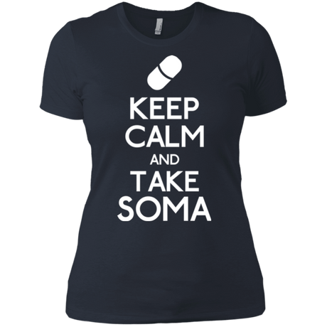 T-Shirts Indigo / X-Small Keep Calm Soma Women's Premium T-Shirt