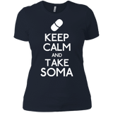 T-Shirts Midnight Navy / X-Small Keep Calm Soma Women's Premium T-Shirt